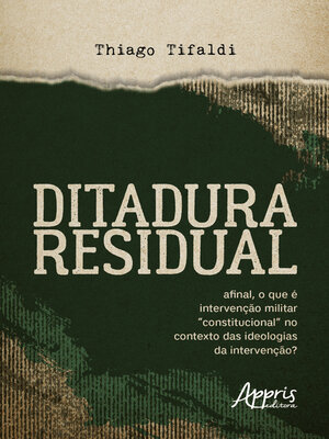 cover image of DITADURA RESIDUAL